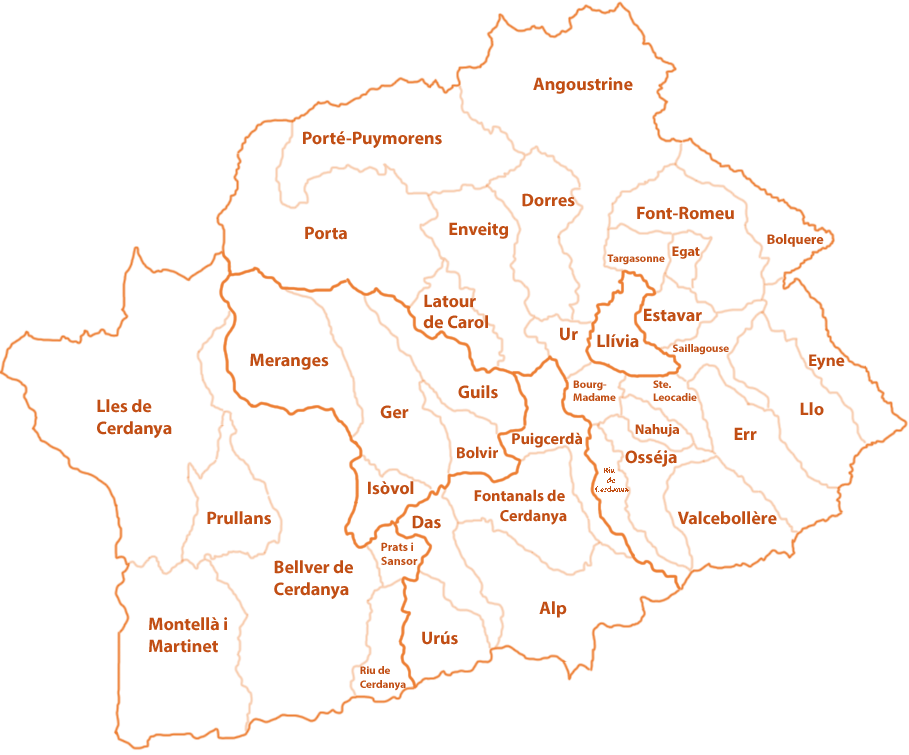 Mapa de la Cerdanya